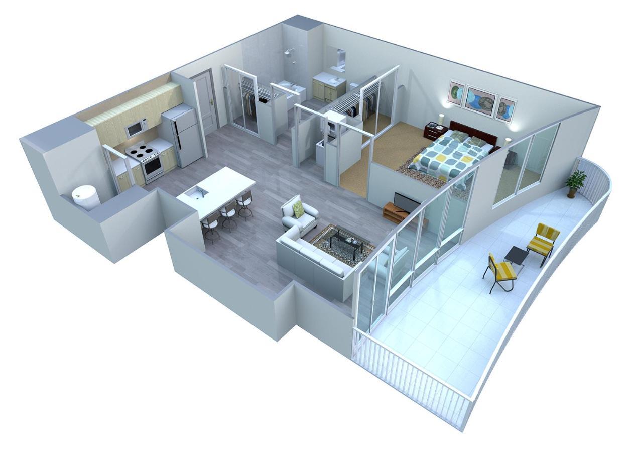 Placemakr Premier SoBro Nashville Exterior foto 3D floor plan