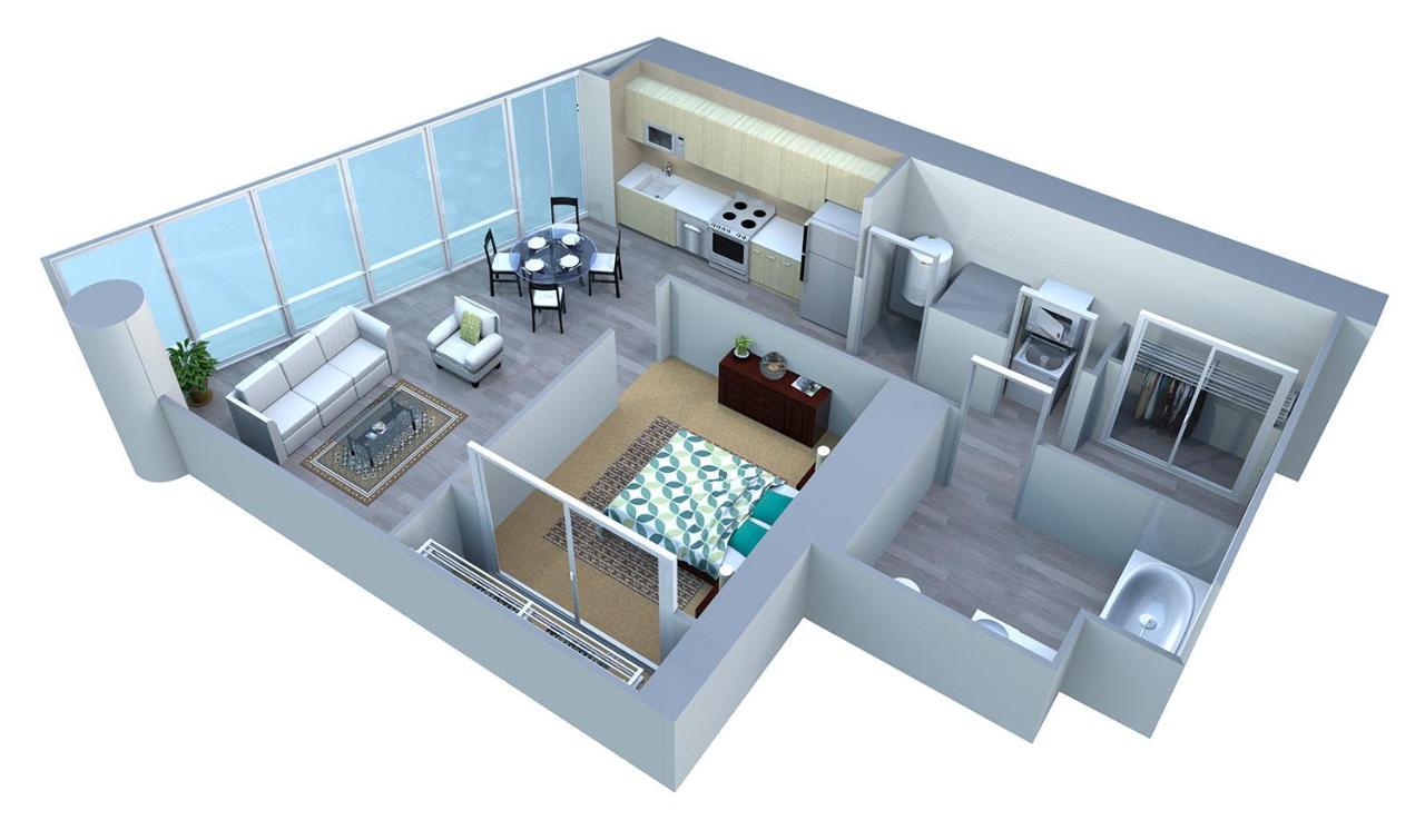 Placemakr Premier SoBro Nashville Exterior foto 3D floor plan